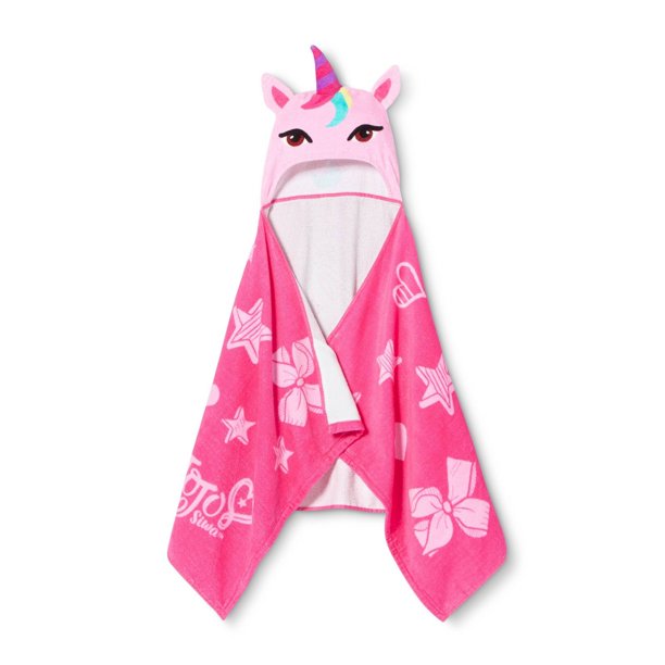 JoJo Siwa Pink Unicorn Hooded Bath Towel