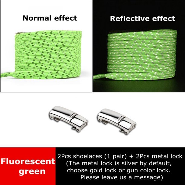Cordones magnéticos para zapatillas de deporte, cordones elásticos sin ataduras, cordones para zapatos rápidos para niños y adultos, cordones reflectantes sin cordones, bandas de goma de China Gao Jinjia LED