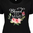 thumbnail image 4 of Inktastic Blessed to Be a Mimi with Pink Flowers Women's Plus Size T-Shirt, 4 of 5
