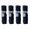 M-dark blue letters, variant on 4 Pcs Dog Socks Knitted Knee Pads Knee Protector for Indoor Wearing Knit Pet Socks Multiple Sizes