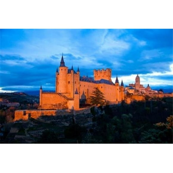 Danita Delimont PDDEU27BJY0005B Spain Segovia Alcazar Castle At Sunset Poster Print by Jaynes Gallery, 19 x 12