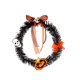 thumbnail image 1 of Bewildely Guirnalda de Halloween Calavera Fantasmas Puerta colgante Guirnaldas de forma redonda Estilo simple Saludo negro Colgante Aro de ratán Bar Hotel Kits de decoración para fiestas Bewildely HA068713-00, 1 of 6