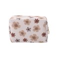 thumbnail image 1 of Bolsas de maquillaje portátiles únicas 1 Pc color blanco café de poliéster, 1 of 1