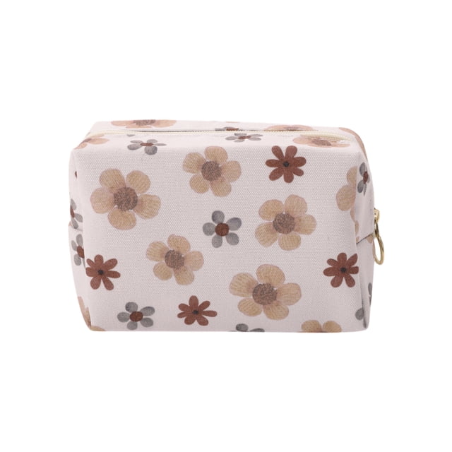Bolsas de maquillaje portátiles únicas 1 Pc color blanco café de poliéster