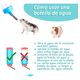 thumbnail image 5 of Kit Comedero   Lab.G Bebedero Para Conejo Cuyos Chinchillas Azul Blanco, 5 of 5
