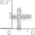 thumbnail image 5 of Sterling Silver E-Coated Polished Cz Cross Single Cuff Earring (Width 9) (Length 10.35) - Jbsp, 5 of 5