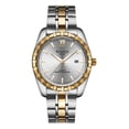 thumbnail image 1 of WLISTH S938 Reloj clásico para parejas con correa de acero Elegante reloj de pulsera de cuarzo Irfora Mirar, 1 of 7