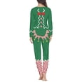 thumbnail image 4 of Pijama de diseño navideño para mujer, ropa de dormir holgada informal, de manga larga, para el hogar, Otoño, envío directo, 4 of 4