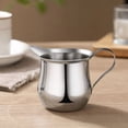 thumbnail image 6 of LKXOTTK Stainless Steel Milk Pitcher, Small Creamer Cup with Spout, Handle Coffee Creamer Pot for Latte Art, Serving Milk, Syrup & Sauce, 6 of 9