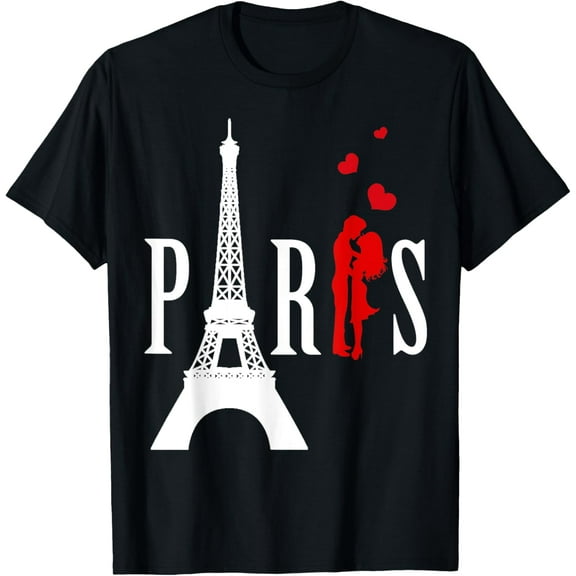 Eiffel Tower Paris T-Shirt- Place Of Love Paris France shirt mens t shirt，black，women，funny，misfits，men，journey，t-shirt