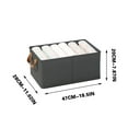 thumbnail image 3 of Bwomeauty Closet Storage, Cationic Clothing Storage Box Wardrobe Bedroom Balcony Household Storage Box Foldable Underwear Storage Box, Women Gifts, 3 of 8