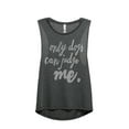 thumbnail image 1 of Thread Tank Only Dogs Can Judge Me Women's Fashion Sleeveless Muscle Tank Top Charcoal Small, 1 of 4