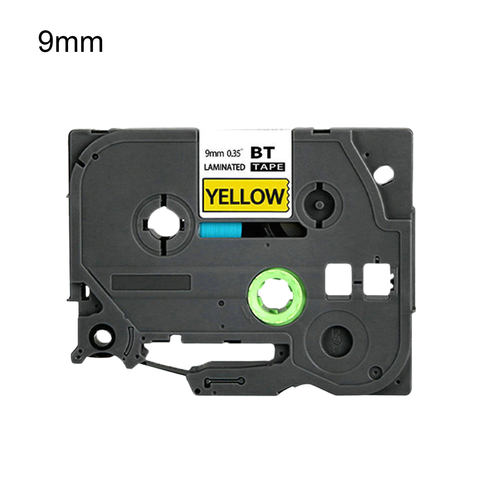 LIWEN Labels Maker Tape Waterproof Nonfading 3 in 1 9mm 12mm Black on Yellow/Black on White