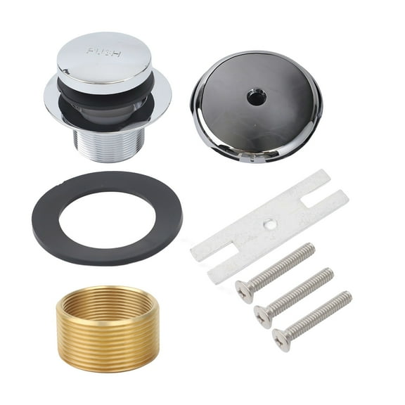 1Set Single Hole Bathtub Drain For Tub Drain Single Hole Overflow Panel Tub Drain Conversion Kit Home Improvement Spare Parts