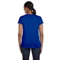 thumbnail image 3 of Hanes ComfortSoft T-Shirt à Col Ras du Cou en Jersey Coupe Décontractée pour Femmes, TG, Bleu Royal Foncé, 3 of 3