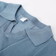 thumbnail image 7 of JTieacloth Mens Collar Shirt Men's Summer Fashion Casual Short Sleeved Tops Solid Color Cardigan Tight Shirt Men's Clothing Blue XXL, 7 of 7