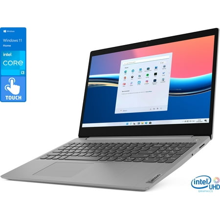 Lenovo IdeaPad 3 Laptop, 15.6" HD Touch Display, Intel Core i3-1115G4 Upto 4.1GHz, 8GB RAM, 256GB NVMe SSD, HDMI, Card Reader, Wi-Fi, Bluetooth, Windows 11 Home S (81X800ENUS)