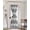Gray, variant on Light Brown Ripple Blackout Door Curtains for French, Glass,Front, Back, Patio Door, Simple Light Brown White Waves Aesthetics Thermal Insulated Rod Pocket Window Curtain Drapes With Tiebacks 25"x40"