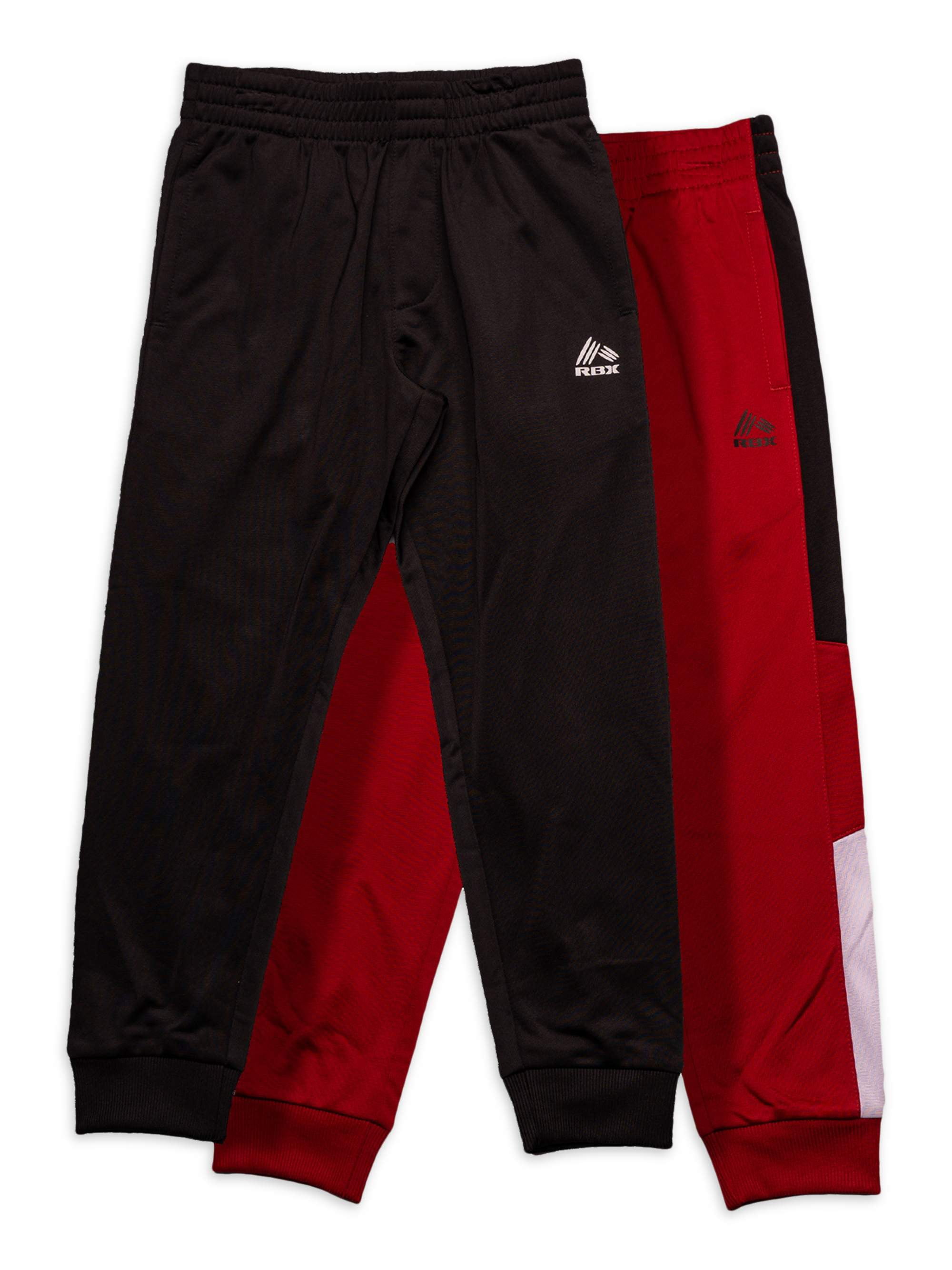 RBX Boys Tricot Athletic Joggers 2-Pack Pants, Sizes 4-20 - Walmart.com