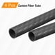 thumbnail image 5 of Tuberías de fibra de carbono Uxcell, 500 mm x 12 mm x 10 mm, tubería hueca envuelta en carbono 4 piezas, 5 of 6
