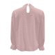 thumbnail image 5 of MHFRRA Elegante Camisa de Punto Jacquard de Manga Larga con Cuello Redondo, Corte Entallado, Blusa Básica de Color Liso para Uso Informal Rosa, 5 of 5