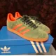 thumbnail image 4 of Adi-das Gazelle Shoes US Men's Size 9 Collegiate Green / Preloved Red / Gum. New, 4 of 6