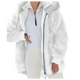 thumbnail image 2 of Aayomet Rain Coats For Women Raincoat for Women Waterproof Rain Jacket Hooded Outdoor Windbreaker Lightweight Trench Coat,White XXL, 2 of 5