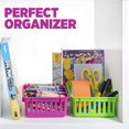 thumbnail image 3 of Veeki Classroom Small Square Plastic Basket - 6 Pieces - Educational and Learning Activities for Kids ST-001, 3 of 5