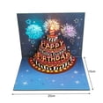 thumbnail image 3 of YAOMOBB Dancing Birthday Cake Card Surprise Birthday Card 3D Musical Lights Blowable Cake Greeting Card Gift, 3 of 5