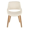 thumbnail image 4 of LumiSource Zebra Wood, Cream Fabric Fabrico Chair - Set of 2, 4 of 8
