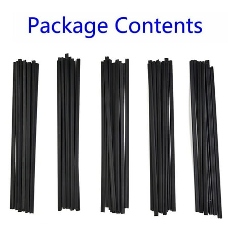 

BAMILL 50Pcs 200mm PP Black Plastic Welding Rods Car Bumper Repair Sticks Welder Tools