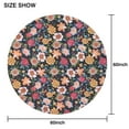thumbnail image 6 of Pioneer Flower Floral Print Pattern Round Tablecloth 60"x60",Wrinkle Wipeable Table Cloth for Kitchen Dining Room Picnic Patio Party, 6 of 6