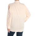 thumbnail image 2 of DKNY Womens Pink Long Sleeve Collared Button Up Wear To Work Top  Size: XL, 2 of 2