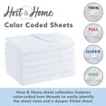 thumbnail image 6 of Host & Home Flat Sheets (Buk Case of 24), Brushed Microfiber Hypoallergenic Bedding - King - Grey, 6 of 8
