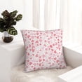thumbnail image 6 of Pofeuu Cute Hand Drawn Hearts Print Double-sided plush pillowcase Square Throw Pillow Covers Pillows Cover for Living Room Bedroom Sofa Couch Cushion Cover（No pillow core）-22"x22", 6 of 7