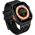 thumbnail image 5 of VeveXiao Luxury Designer Rugged Band for Apple Watch Ultra 2/Ultra Band 49mm 45mm 44mm 42mm, Silicone Strap Waterproof Replacement Band for iWatch iWatch Series 9 8 7 6 5 4 3 2 1 SE, 5 of 9