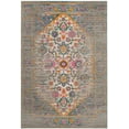 thumbnail image 2 of SAFAVIEH Madison Gabriel Traditional Area Rug, Light Grey/Fuchsia, 6' x 9', 2 of 6