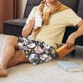 thumbnail image 5 of Fuzoiu cartoon cute Skull star Print Pajama Shorts for Men, Men's Pajama Bottoms,Mens Lounge Sleepwear,Pajama Pants with Pocket-Large, 5 of 6