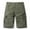 Army Green, variant on Men's Cargo Shorts Solid Zipper Button Casual Shorts Cycling Hiking Camping Outside Sport Shorts