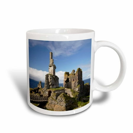 3dRose Castle Sinclair Girnigoe, Wick, Caithness, Scotland - EU36 DWA0081 - David Wall, Ceramic Mug, 15-ounce