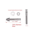 thumbnail image 2 of ORUYROP 1/2" X 3-3/4" Stainless Wedge Anchor (5pc), 18-8 Stainless Steel, 2 of 7