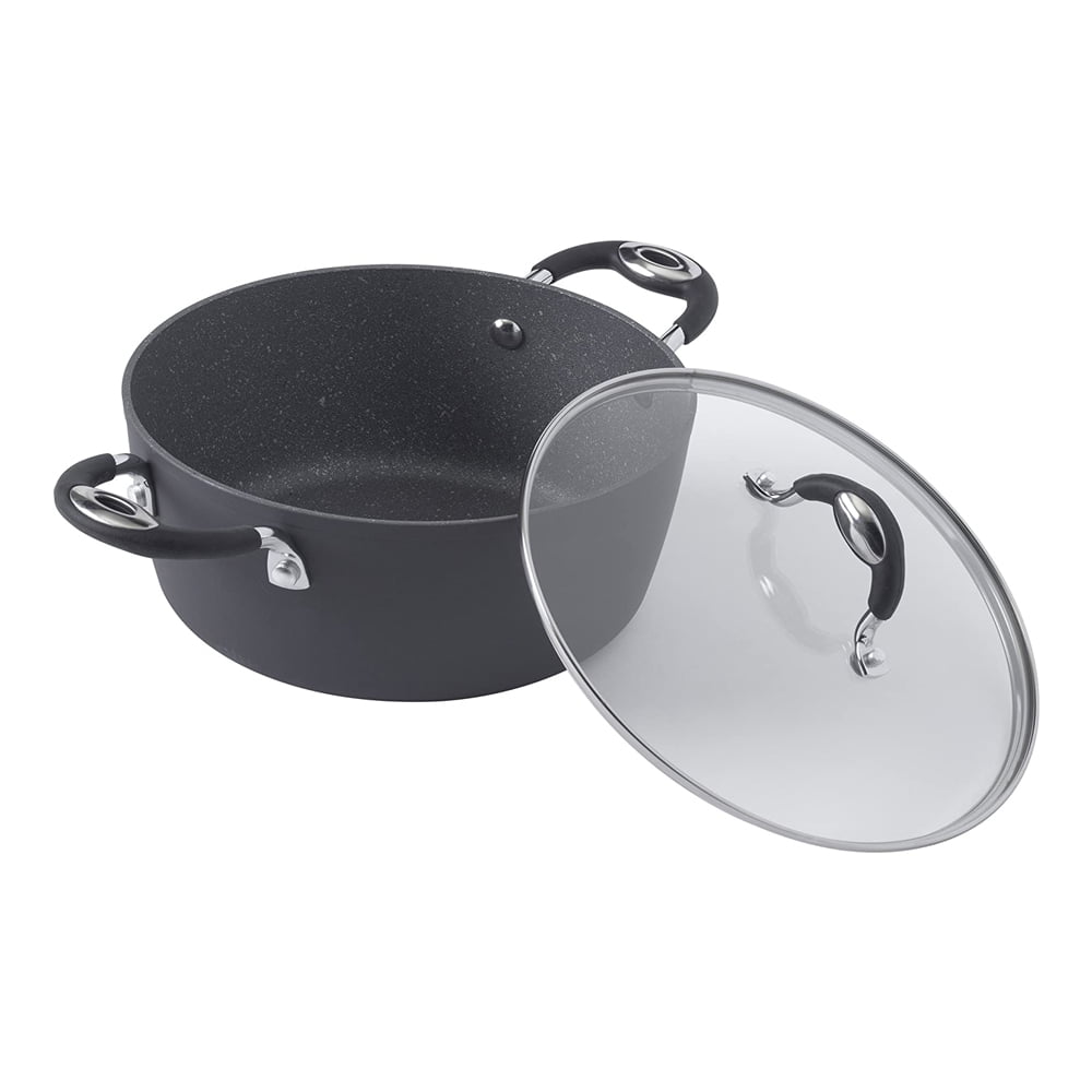 Bialetti Impact Nonstick Dutch Oven with Glass Lid - Black, 1 ct - Harris  Teeter