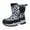 Grey, variant on Otqutp Kids 𝗦now Boots Boy's Girl's Waterproof Cold Weather Classic Camouflage Booties Winter Outdoor Hiking Thicken Shoes