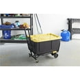 thumbnail image 3 of COSCO Shifter XL 2-in-1 Folding Hand Truck and Cart with Extendable Handle and Folding Toe Plate, Compact Steel Dolly with 300 lb Capacity, Ideal for Home, Office, or Travel Use, Black/Yellow, 3 of 13