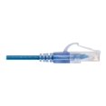 thumbnail image 3 of Monoprice SlimRun - Patch cable - RJ-45 (M) to RJ-45 (M) - 3 ft - CAT 6a - booted, snagless, stranded - blue (pack of 10), 3 of 5