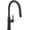 Matte Black, variant on Delta 19867Lf Nicoli 1.8 GPM Single Hole Pull Down Kitchen Faucet - Chrome