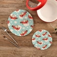 thumbnail image 2 of SKYSONIC Cute Bear Pilot Pot Holders Trivets, 2 Pcs Heat Resistant Trivets,Cartoon Planes Animal Cotton Thread Weave Mats for Hot Pads Pans Pot Bowl Teapot for Kitchen Decor, 2 of 7