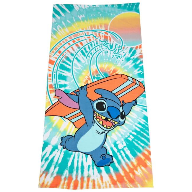 Lilo & Stitch 845670 27 x 54 in. Disney Stitch Surfs Up Microfiber ...