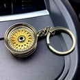 thumbnail image 2 of LAICAIW Gold BBS Wheel Keychain Automotive Automotive Part Car Gift Key Chain Ring, Gold Bbs Wheel, One Size, 2 of 5