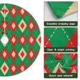 thumbnail image 6 of 30 Inch Christmas Tree Skirt – Velvet Plush Tree Mat, Soft Thickened Polyester with Red Ties, Single-Sided Printing, Available in 30in/36in/48in, Perfect for Holiday Xmas Tree Decoration, 6 of 7